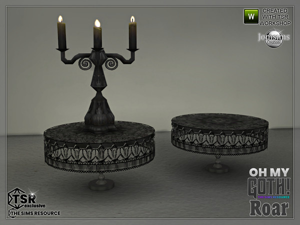 The Sims Resource - Oh my Goth Roar living coffee table