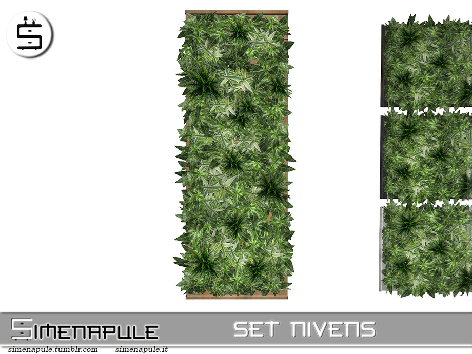 The Sims Resource - Set Nivens - Wall Plants Deco