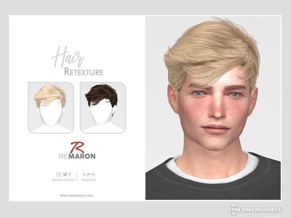The Sims Resource - Jack Hair Retexture Mesh Needed