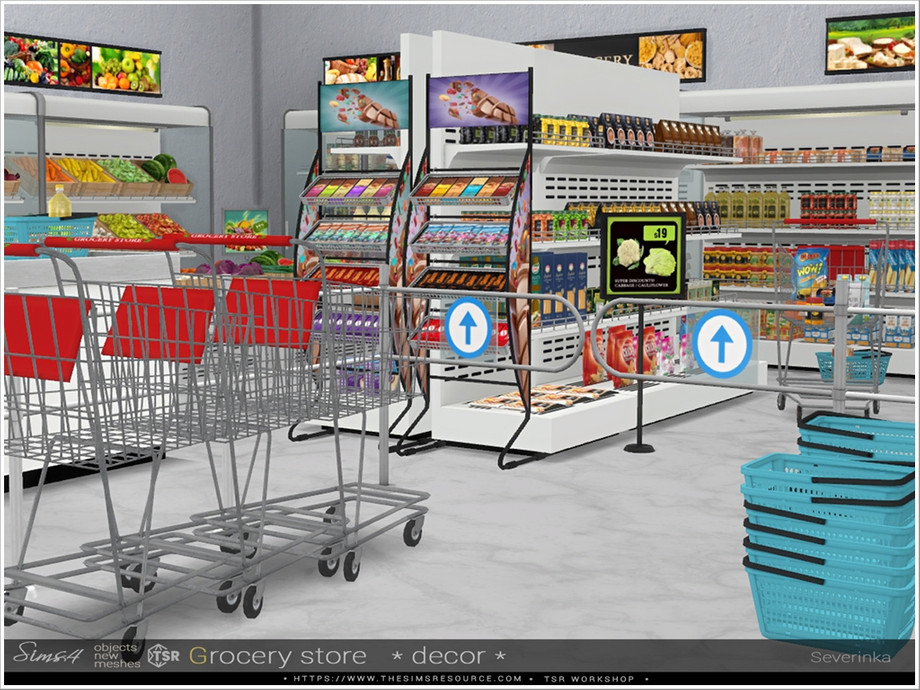 the sims 4 grocery store mod fish freezer