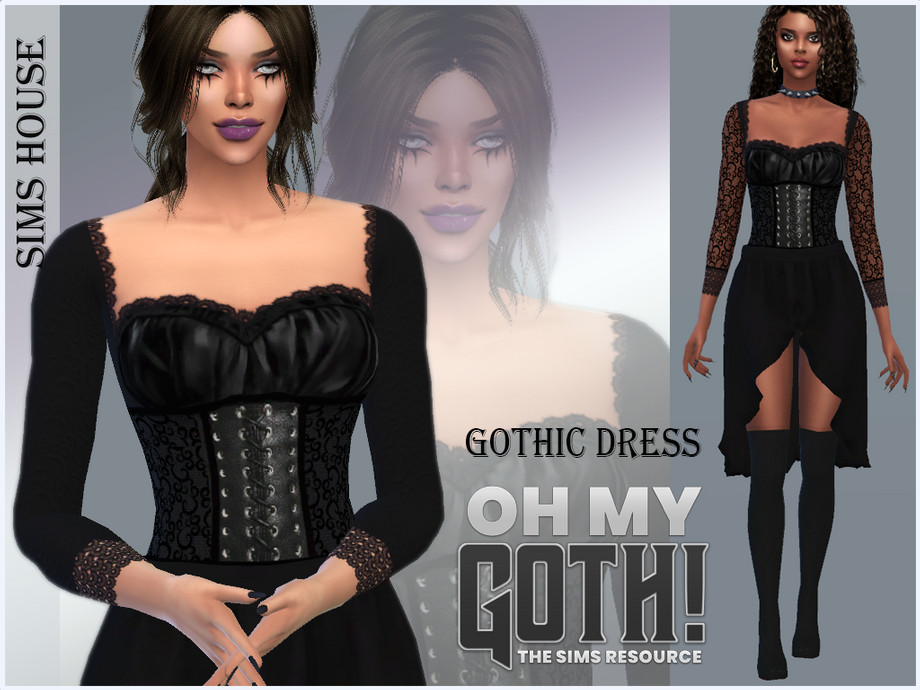 The Sims Resource - GOTHIC DRESS