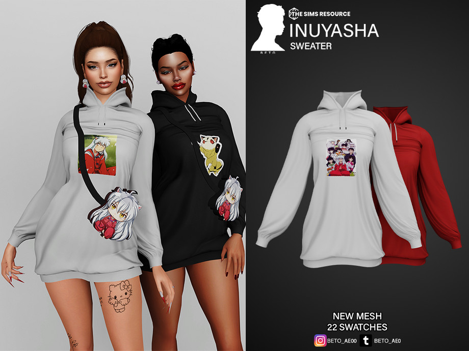 The Sims Resource - Inuyasha (Sweater)