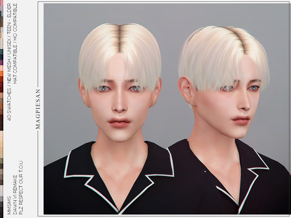The Sims Resource - [PATREON] Dawn v1 Hair