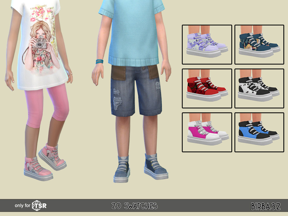 The Sims Resource - Kids Platform Shoes
