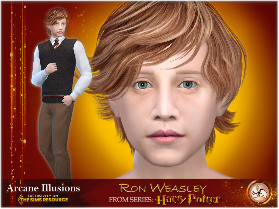 The Sims Resource - SIM Ron Weasley (inspiration) - ArcaneIllusions