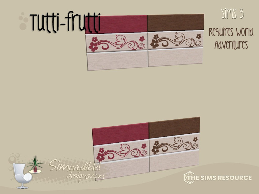 The Sims Resource - Tutti-Frutti Panel