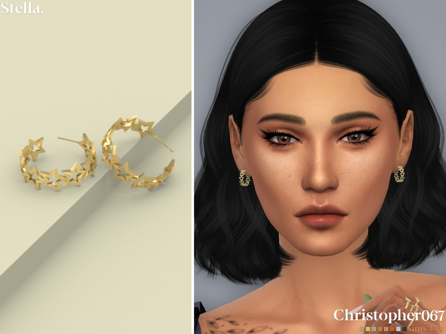 Ed Hotellet Paranafloden The Sims Resource - Stella Earrings