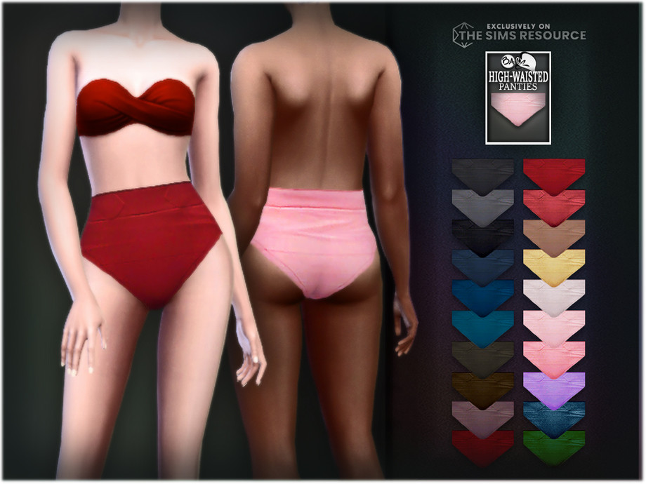 The Sims Resource - High waisted panties