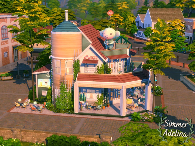 Bubble Tea Shop  Sims 4 houses, Sims 4 house design, Sims house