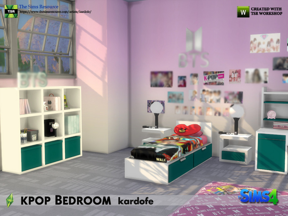 The Sims Resource - kardofe_kpop Bedroom