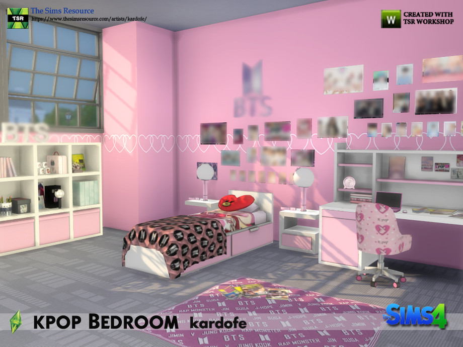 The Sims Resource - kardofe_kpop Bedroom