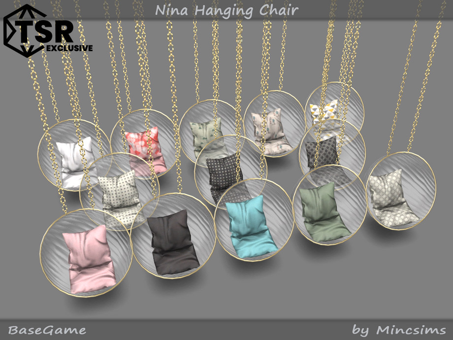 The Sims Resource - Nina Hanging Chair for MediumWall