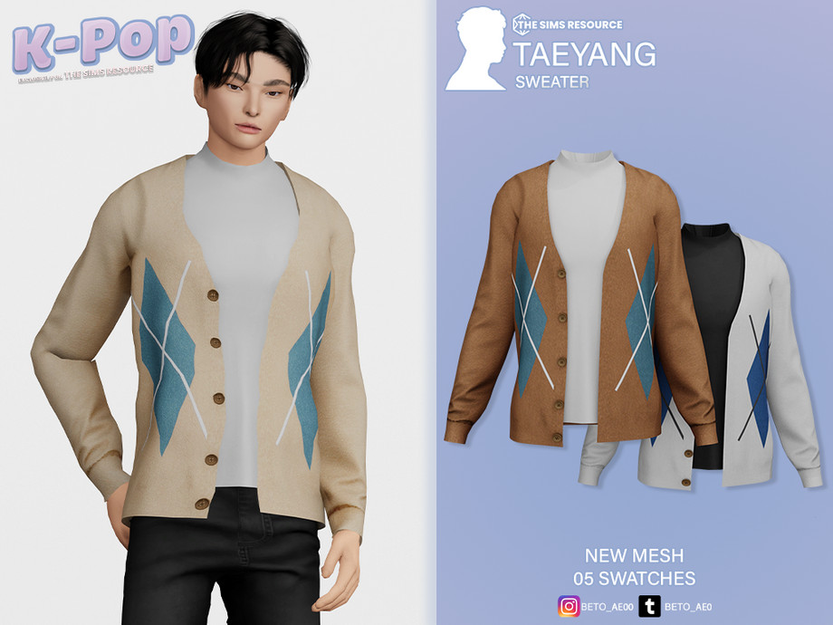 The Sims Resource - Taeyang (Sweater)