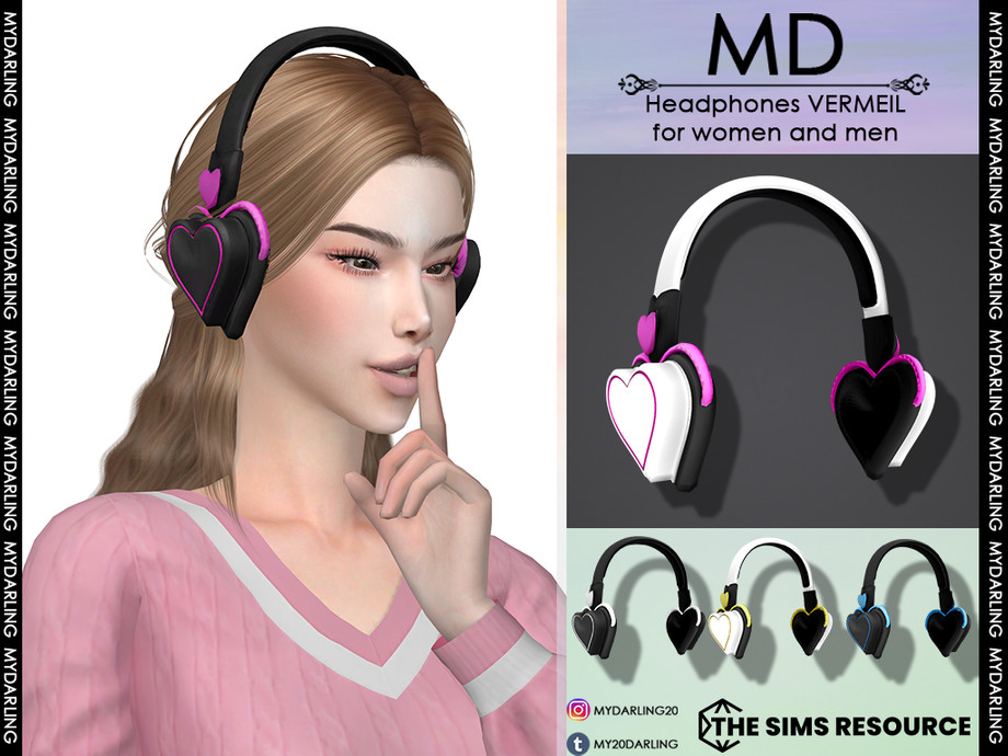 The Sims Resource - Headphones VERMEIL ADULT