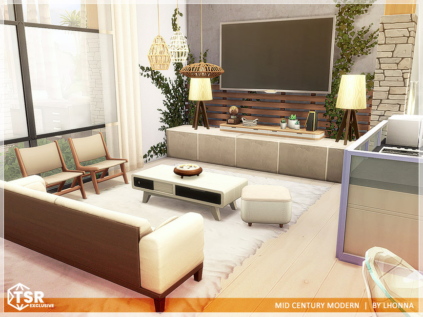 The Sims Resource - Mid Century Modern /No CC/