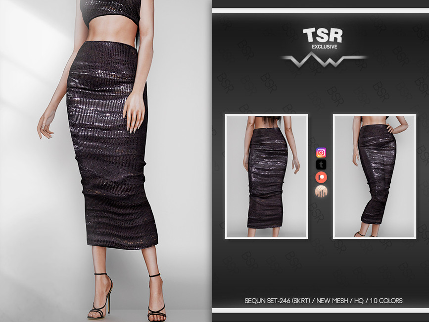 The Sims Resource - SEQUIN SET-246 (SKIRT) BD751