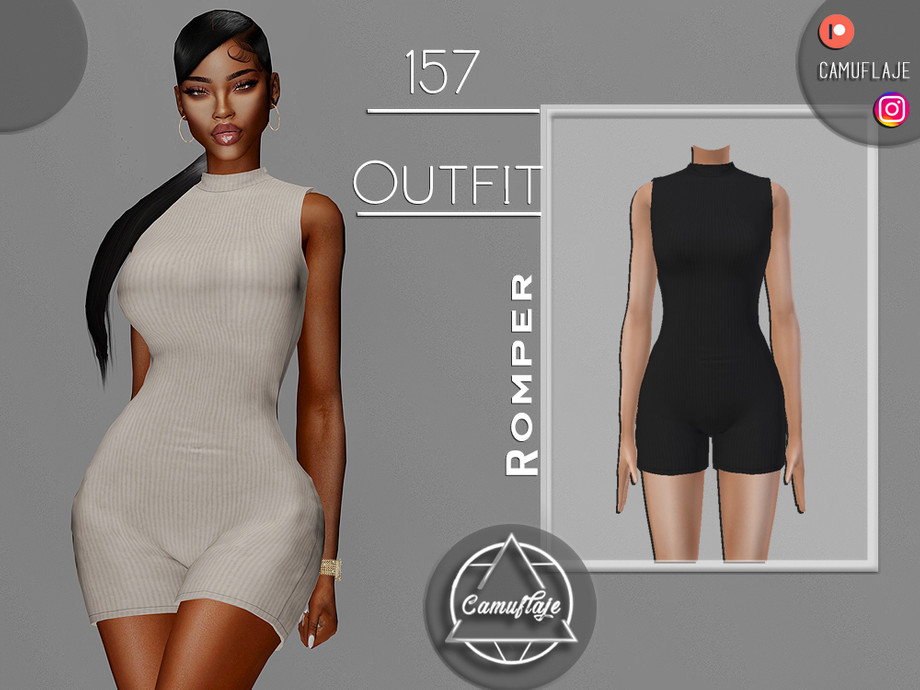 The Sims Resource - OUTFIT 157 - Romper