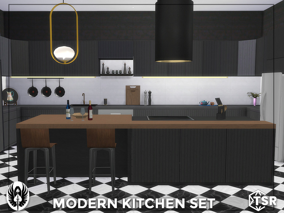 The Sims Resource - Modern Kitchen Set Part - I
