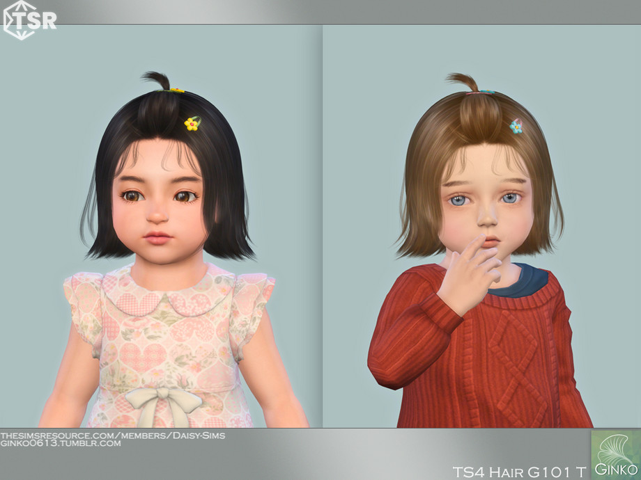 The Sims Resource - Cute Short Hairstyle for Toddler - G101T