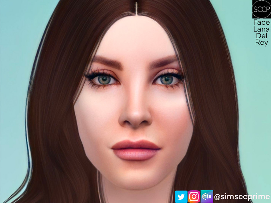 The Sims Resource - Faceskin for Lana Del Rey