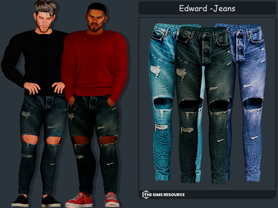The Sims Resource - Edward Denim Jeans