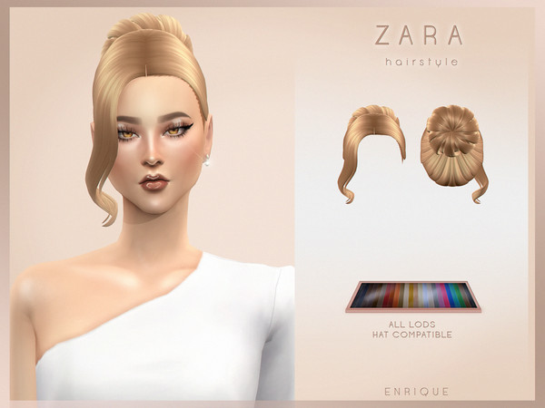 The Sims Resource - Magnolia Hairstyle (Patreon EA)