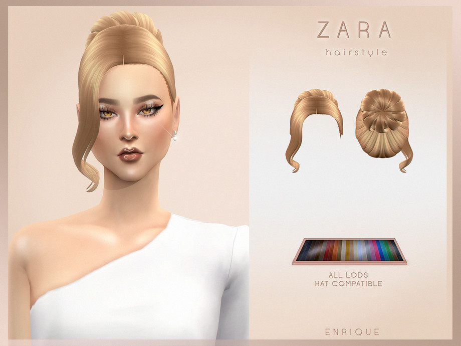 The Sims Resource - Zara Hairstyle