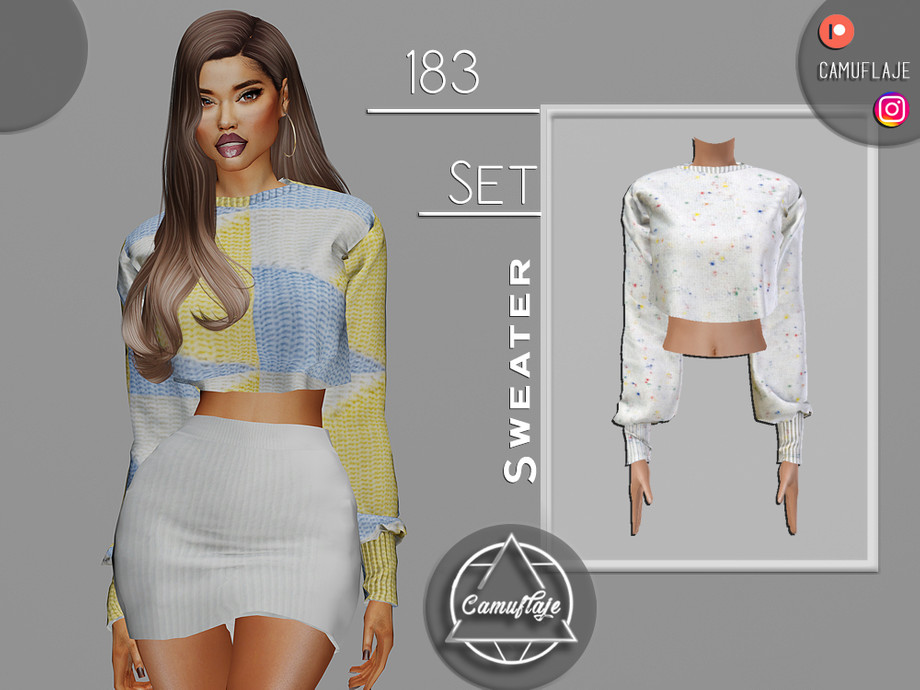 The Sims Resource - SET 183 - Sweater