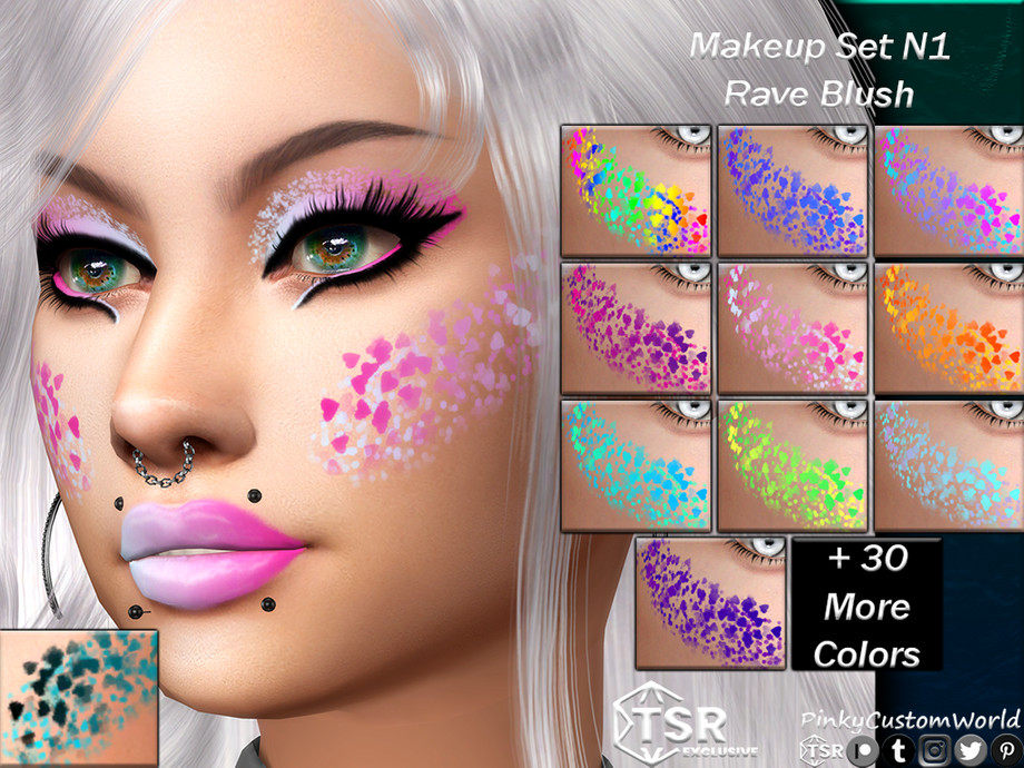 The Sims Resource - Makeup Set N1 - Rave Blush