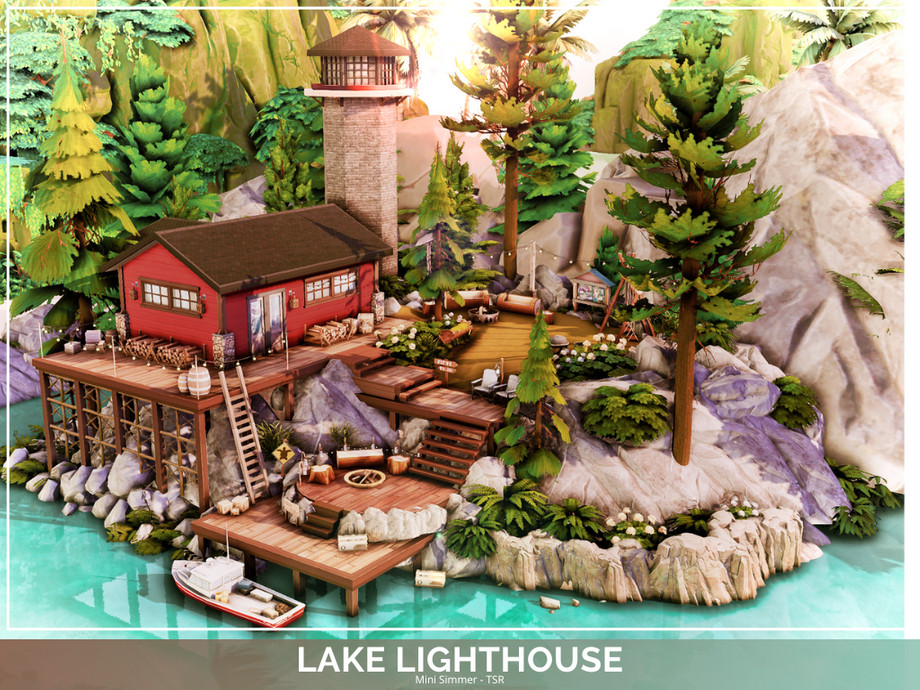 The Sims Resource - Lake Lighthouse - NO CC