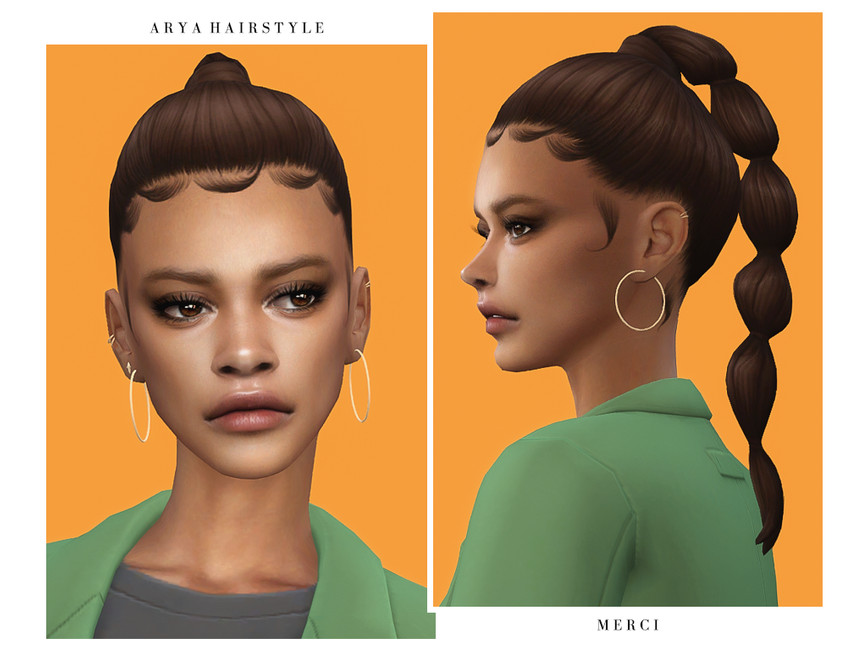 The Sims Resource Arya Hairstlye