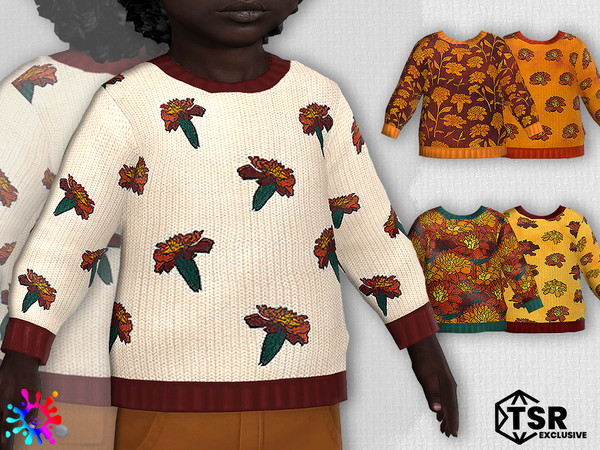 The Sims Resource - Toddler Marigold Sweater - Needs EP Cats and Dogs