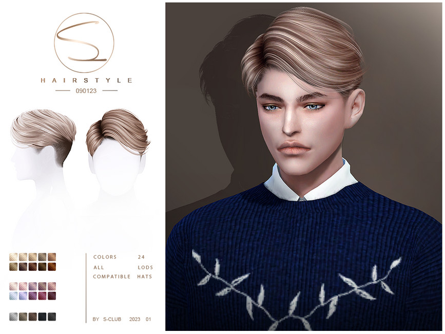 The Sims Resource - Men's short hair (090123Jae)