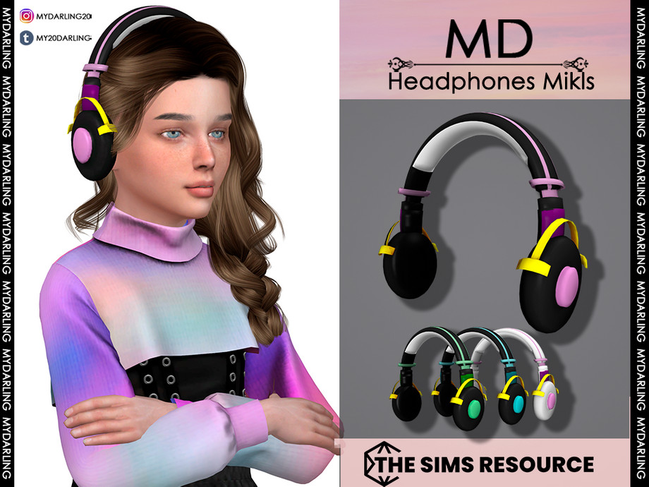 The Sims Resource - Headphones Mikls Child
