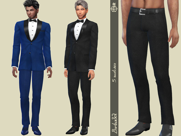 The Sims Resource - Tuxedo suit - Trousers