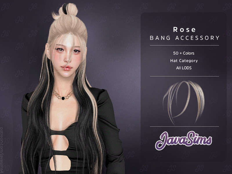 The Sims Resource - Rose (Bang Accessory)