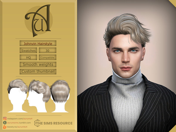 The Sims Resource - Johnvin - Hairstyle