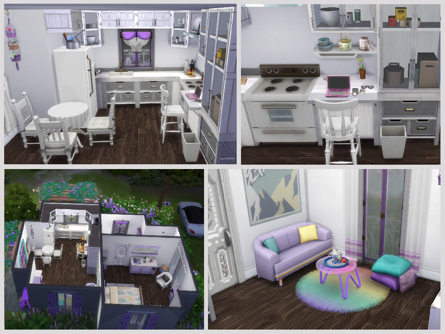 The Sims Resource - Purple Cottage Copperdale No Cc