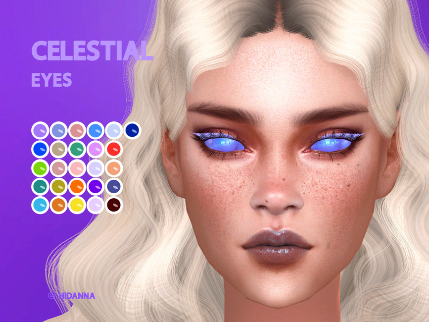 The Sims Resource - Celestial Eyes (Face Paint) - HQ