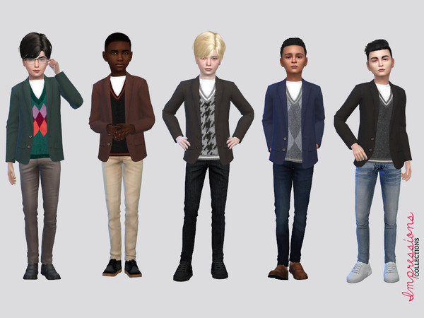 The Sims Resource - Lyle Suit Jacket Boys