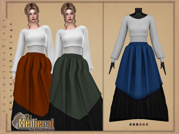 The Sims Resource - Ye Medieval Dress No.02