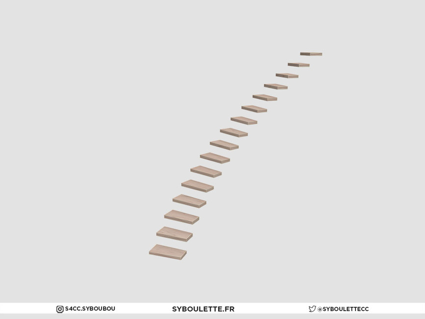 The Sims Resource - Curved stairs 4x4 (medium)