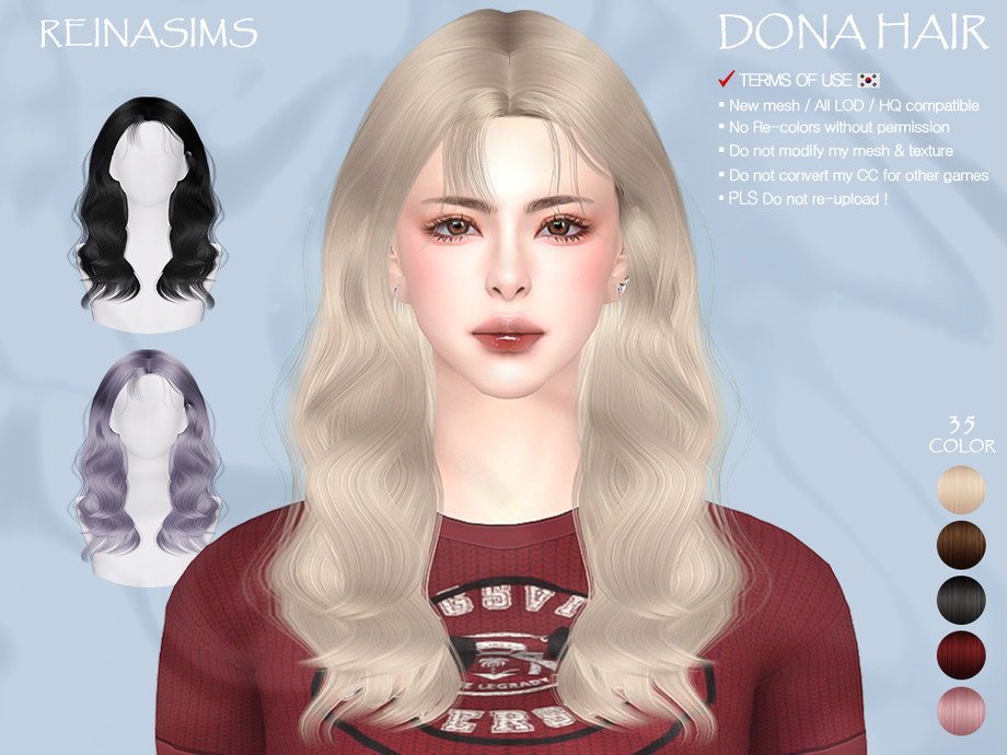Dona hair - The Sims Resource