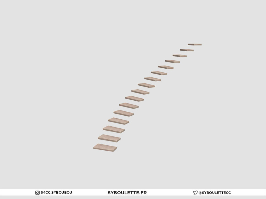 The Sims Resource - Curved stairs 4x4 (short)