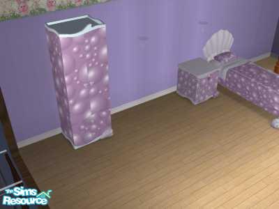The Sims Resource - Starfish N Stripes Wall 1
