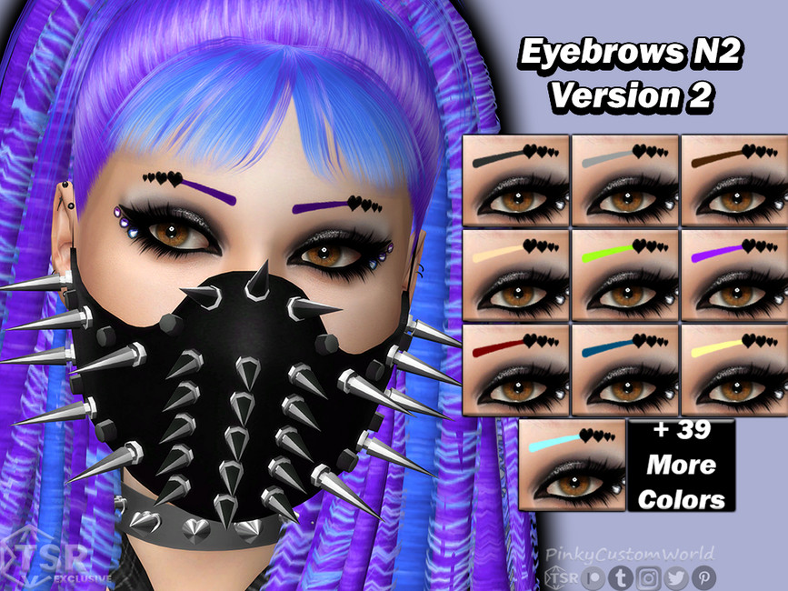 The Sims Resource - Eyebrows N2 - Version 2