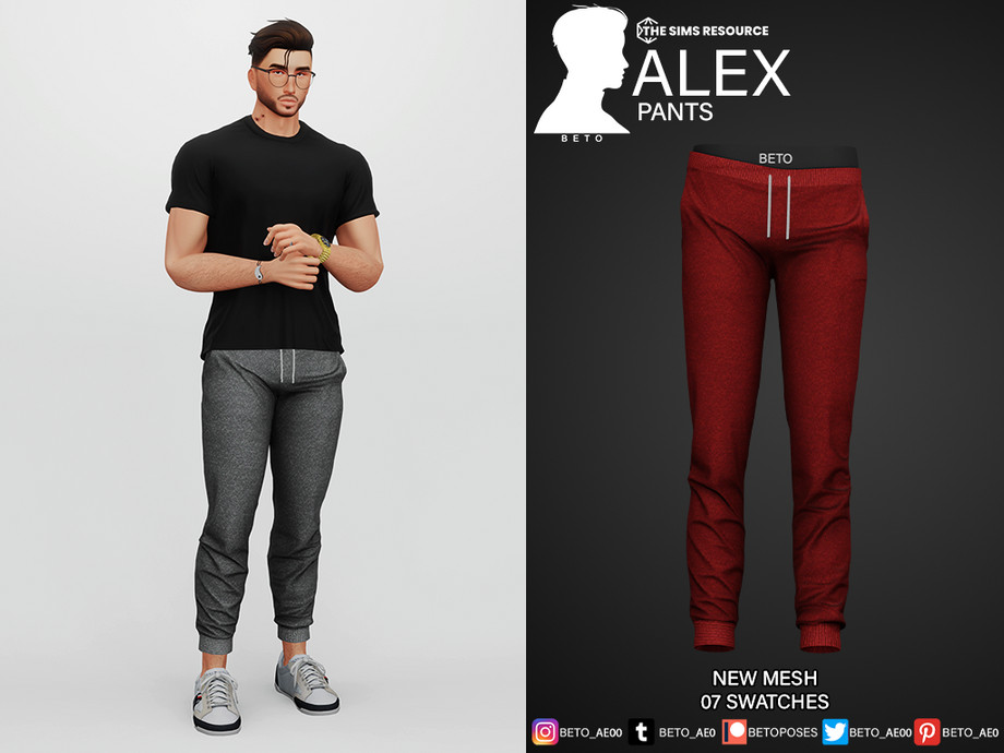 The Sims Resource - Alex (Pants)
