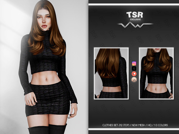 The Sims Resource Clothes Set 312 Top Bd891