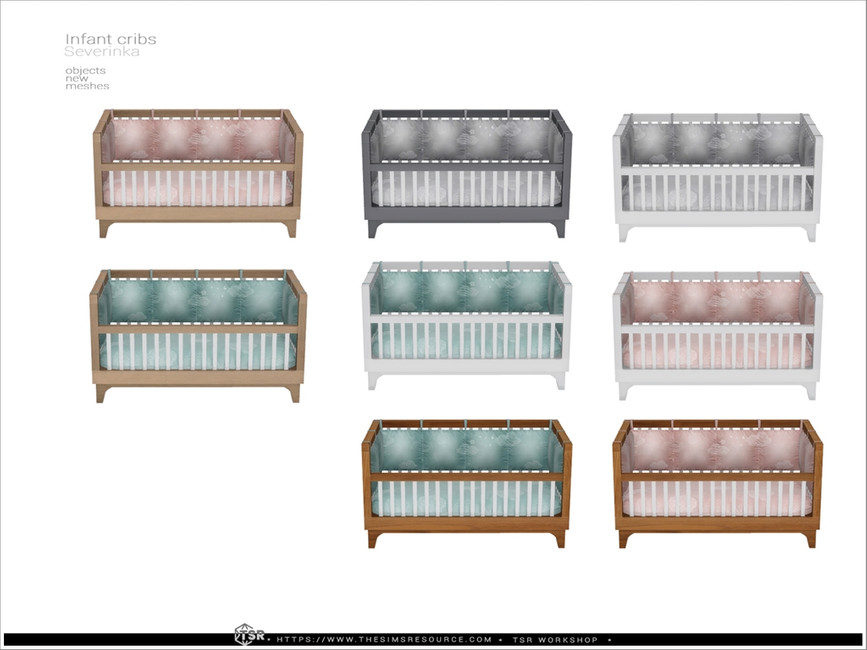 The Sims Resource - Infant crib - Jenny