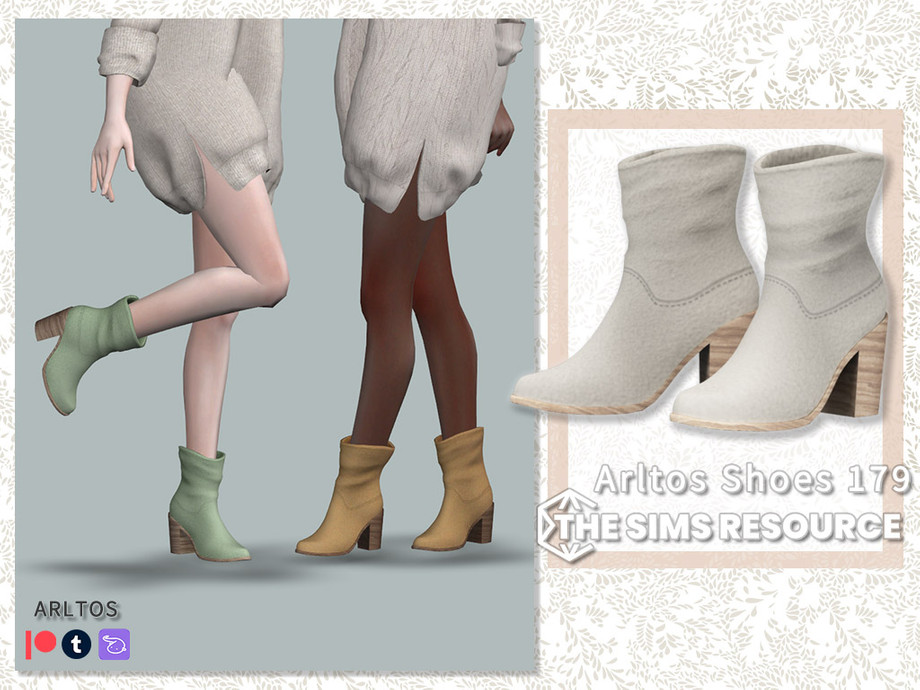 The Sims Resource - Short suede boots / 179
